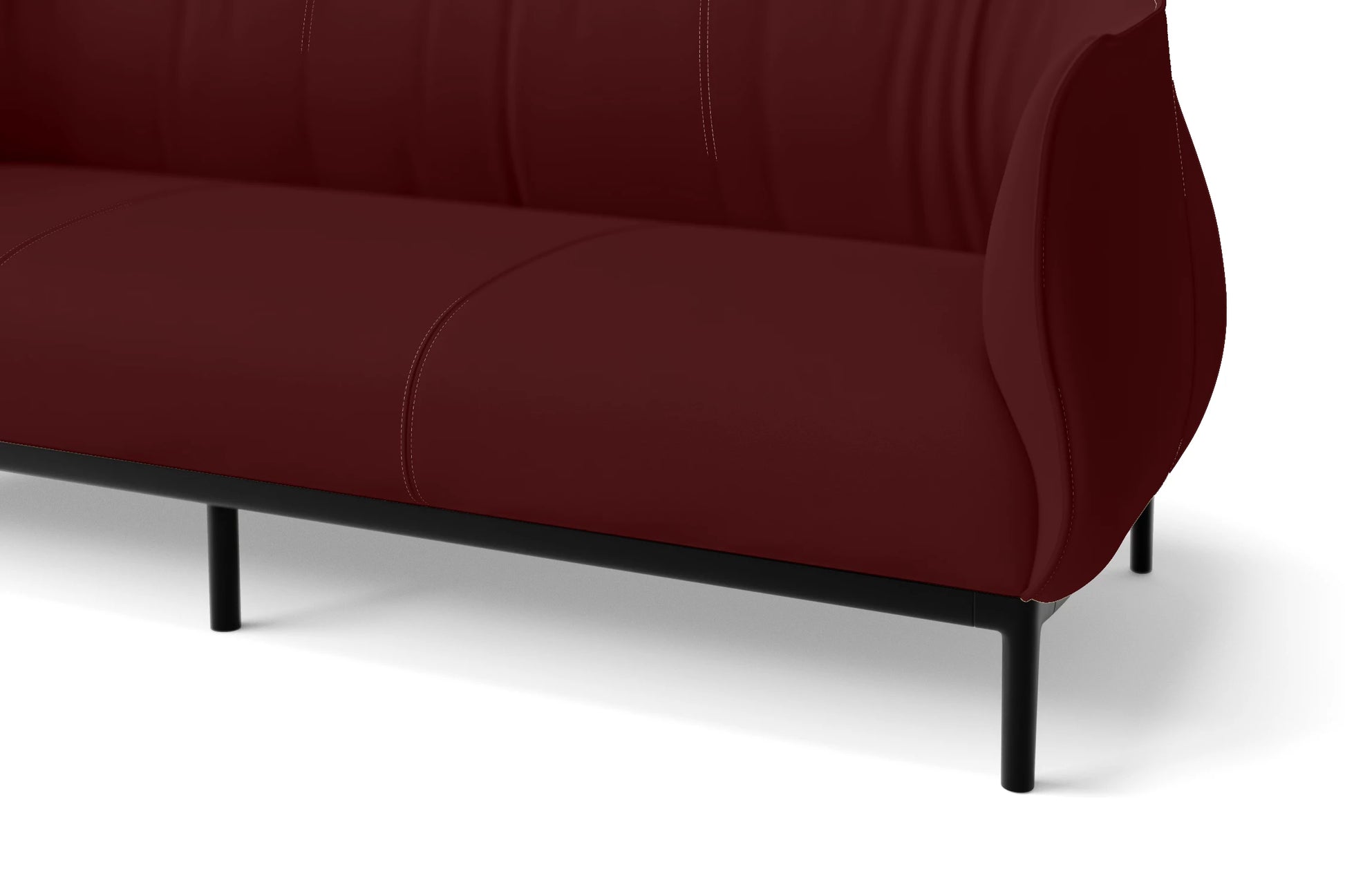 Lamezia 2 Seater Sofa Red Leather