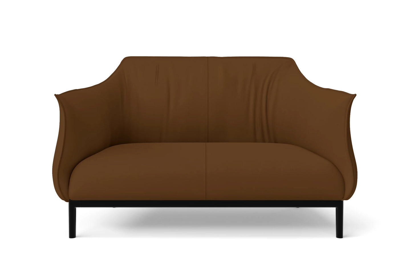 Lamezia 2 Seater Sofa Walnut Brown Leather