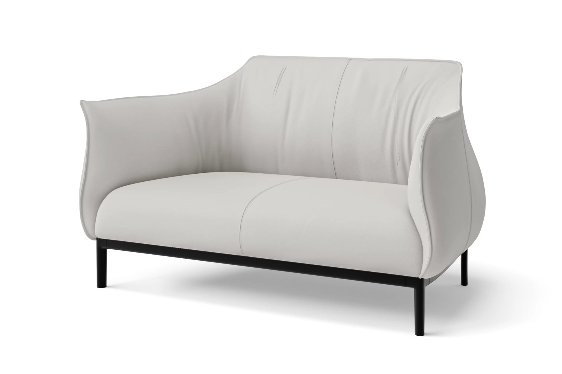 Lamezia 2 Seater Sofa White Leather