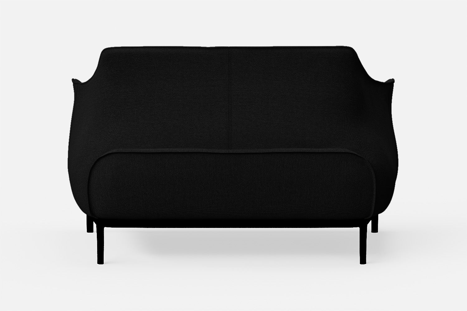 Lamezia 2 Seater Sofa Black Linen Fabric