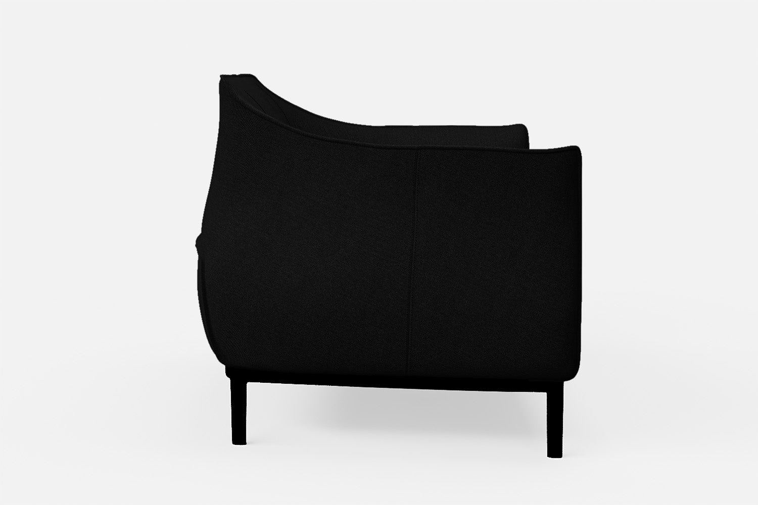 Lamezia 2 Seater Sofa Black Linen Fabric