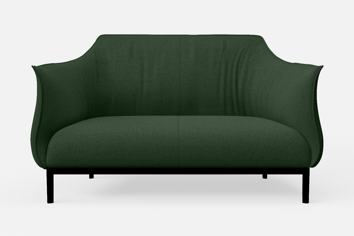 Lamezia 2 Seater Sofa Forest Green Linen Fabric