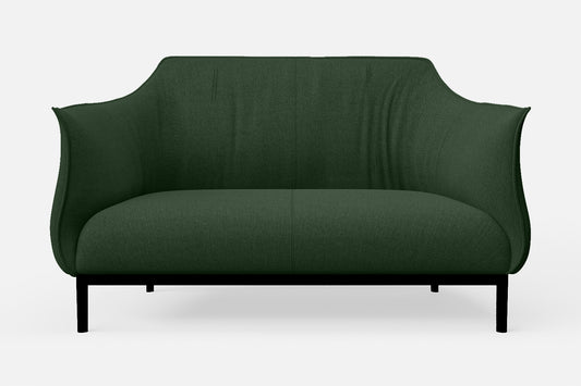 Lamezia 2 Seater Sofa Forest Green Linen Fabric