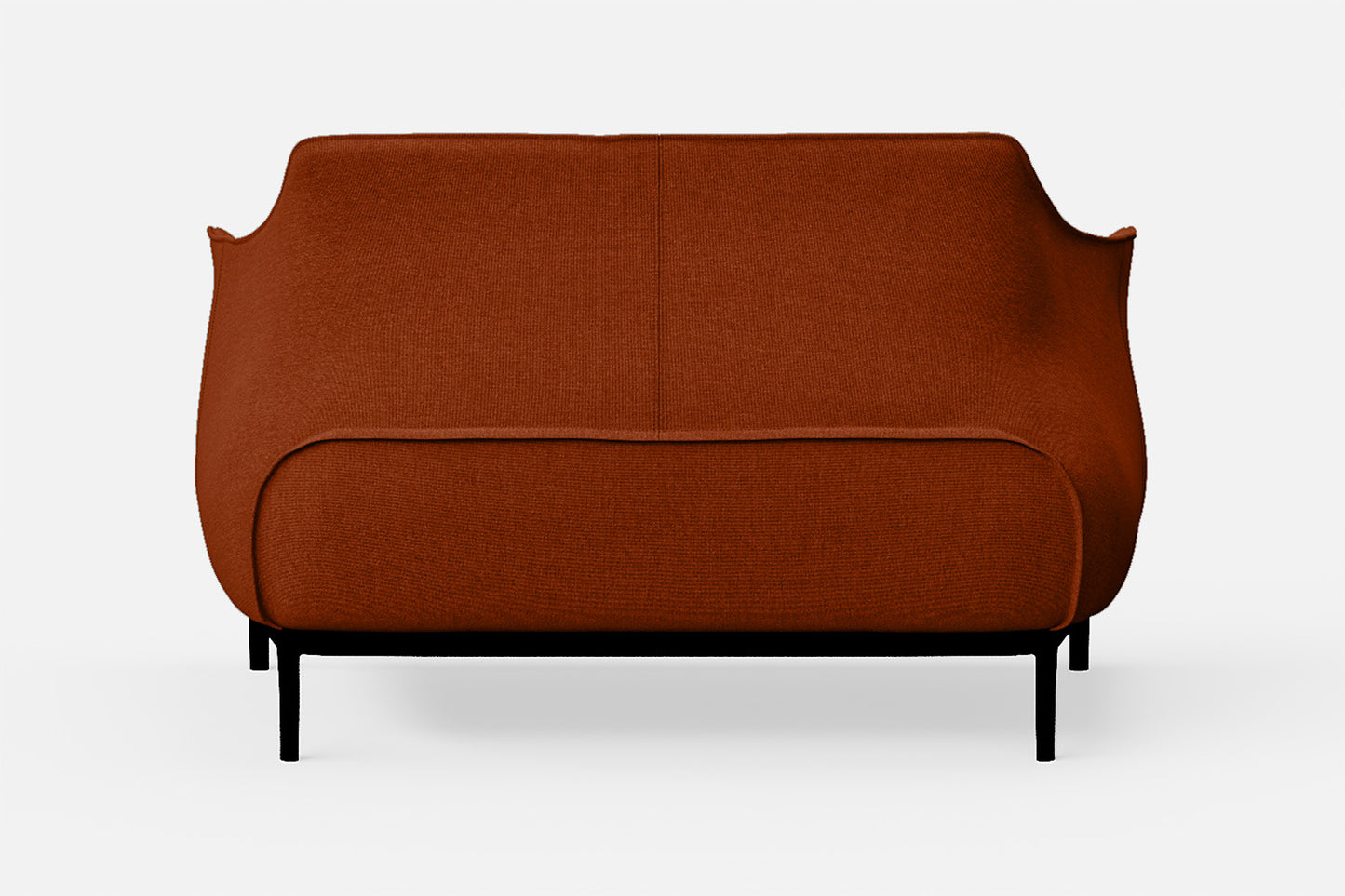 Lamezia 2 Seater Sofa Orange Linen Fabric