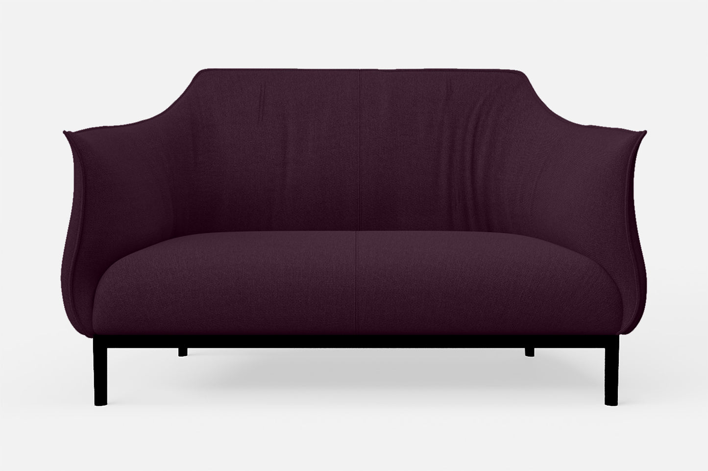 Lamezia 2 Seater Sofa Purple Linen Fabric