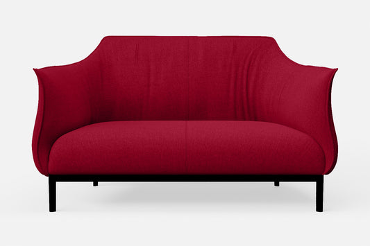 Lamezia 2 Seater Sofa Red Linen Fabric