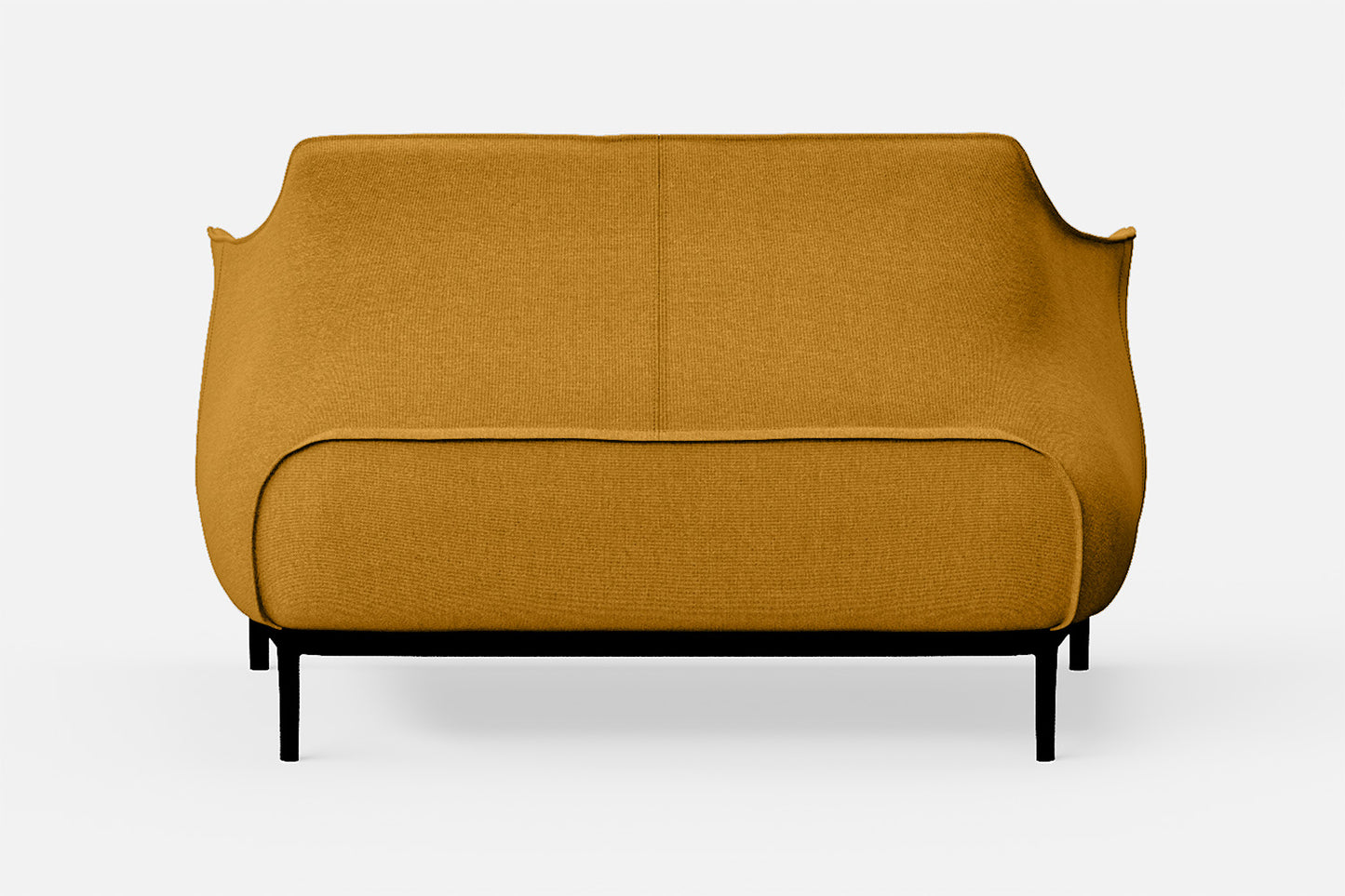 Lamezia 2 Seater Sofa Yellow Linen Fabric