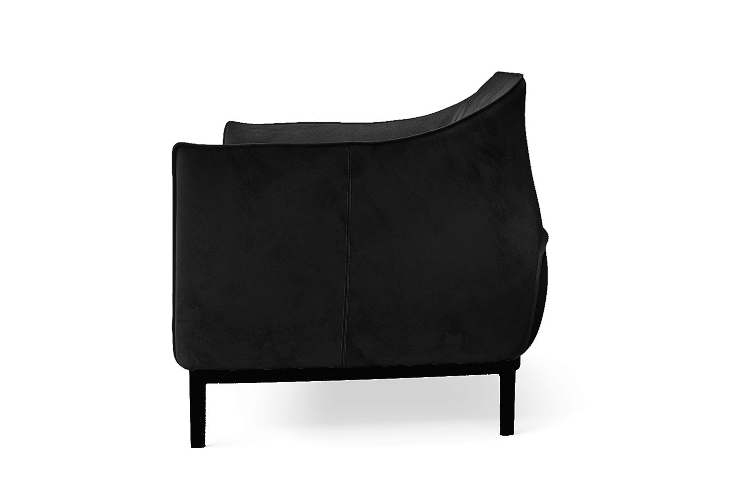 Lamezia 2 Seater Sofa Black Velvet