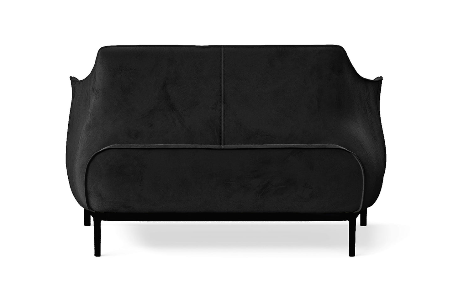 Lamezia 2 Seater Sofa Black Velvet