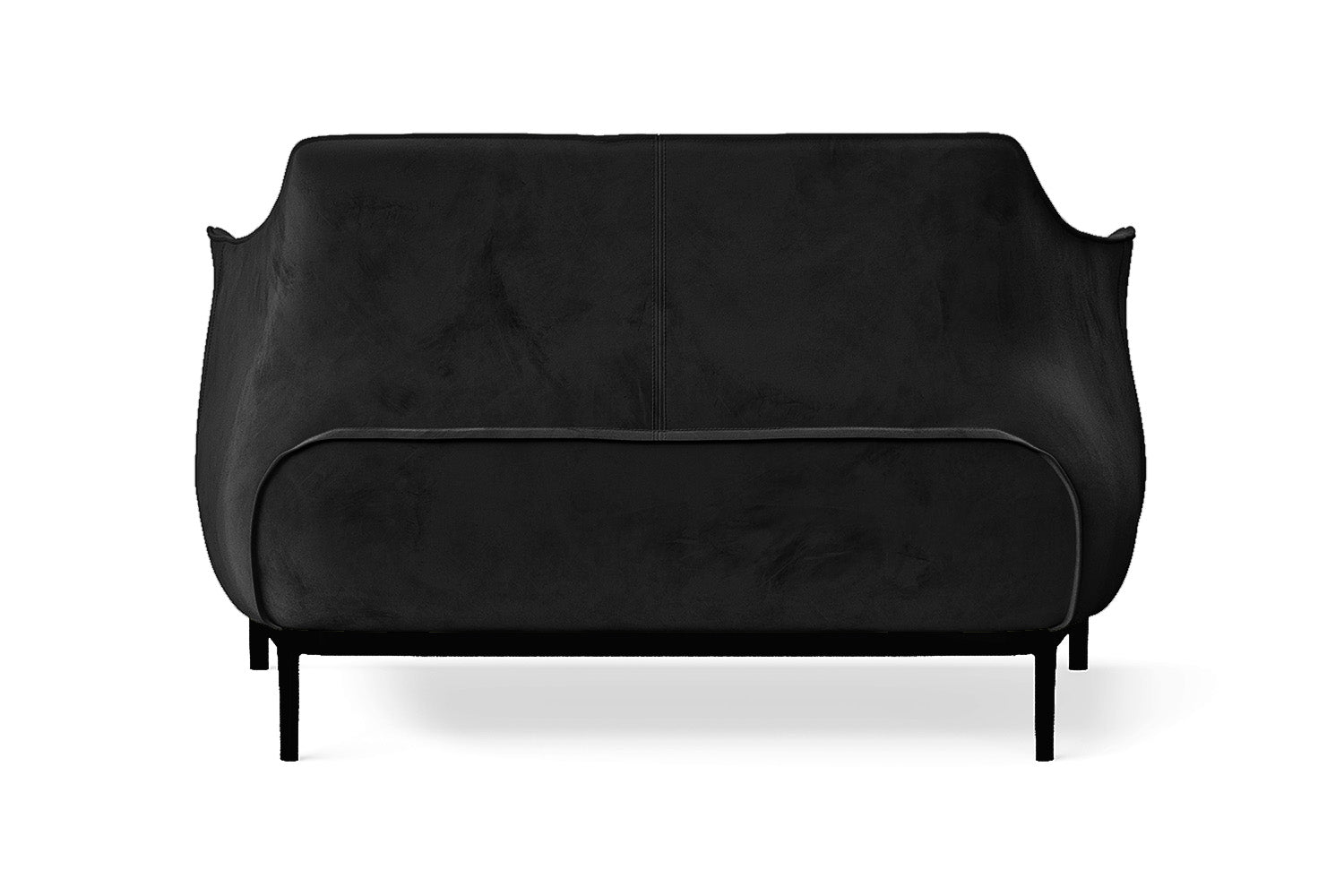 Lamezia 2 Seater Sofa Black Velvet