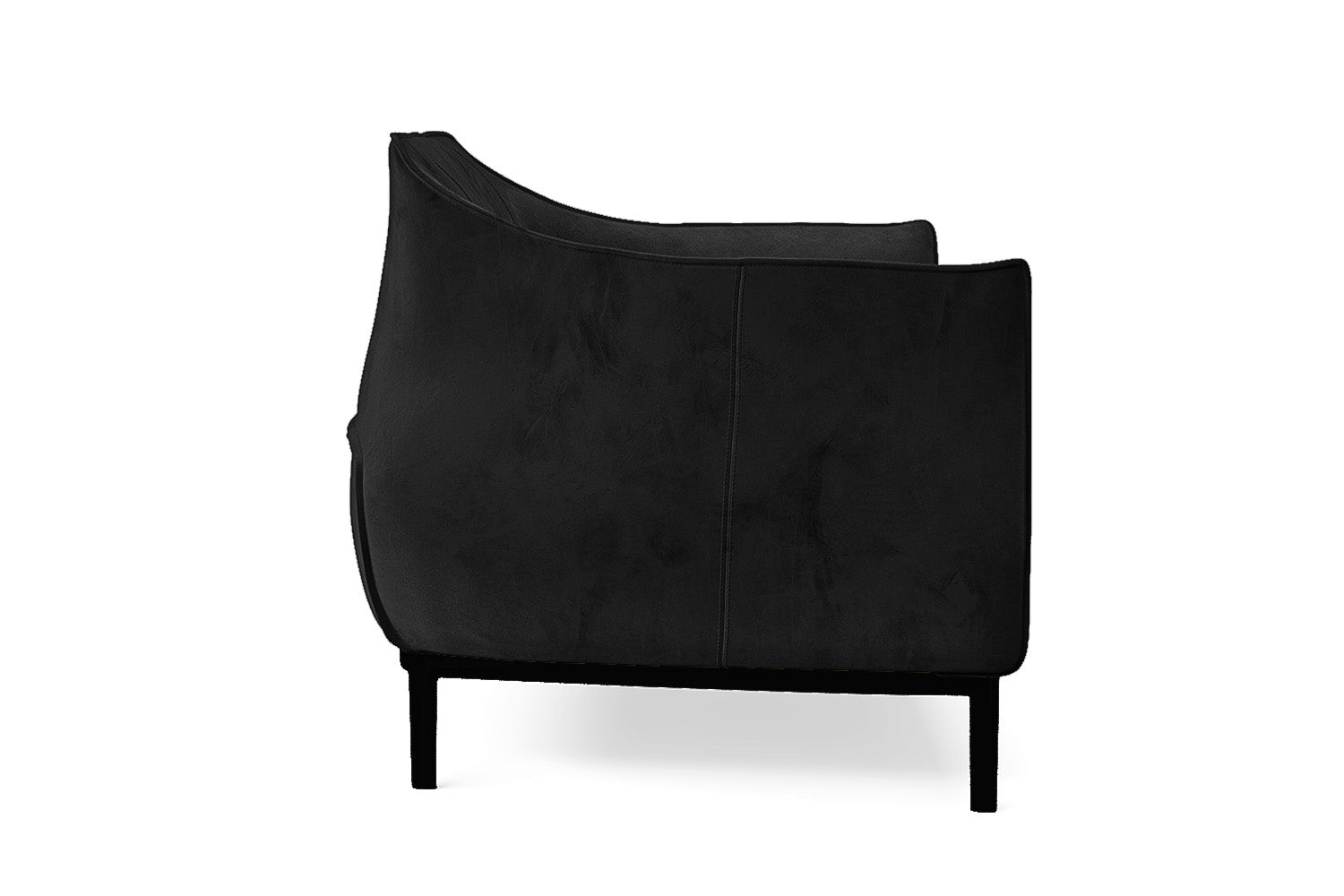 Lamezia 2 Seater Sofa Black Velvet