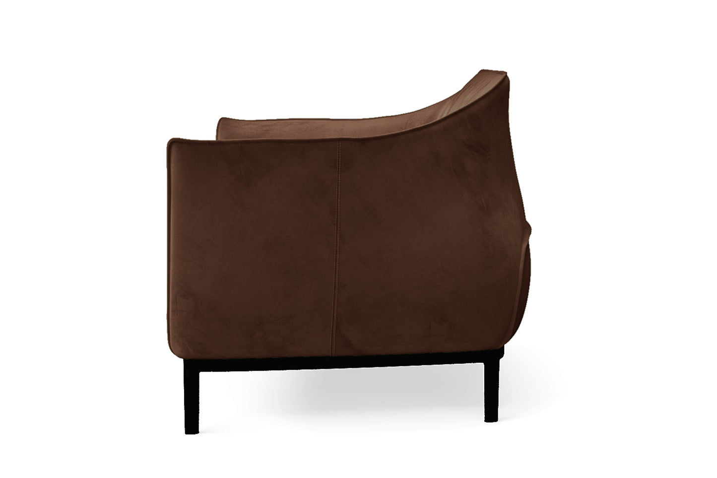 Lamezia 2 Seater Sofa Coffee Brown Velvet