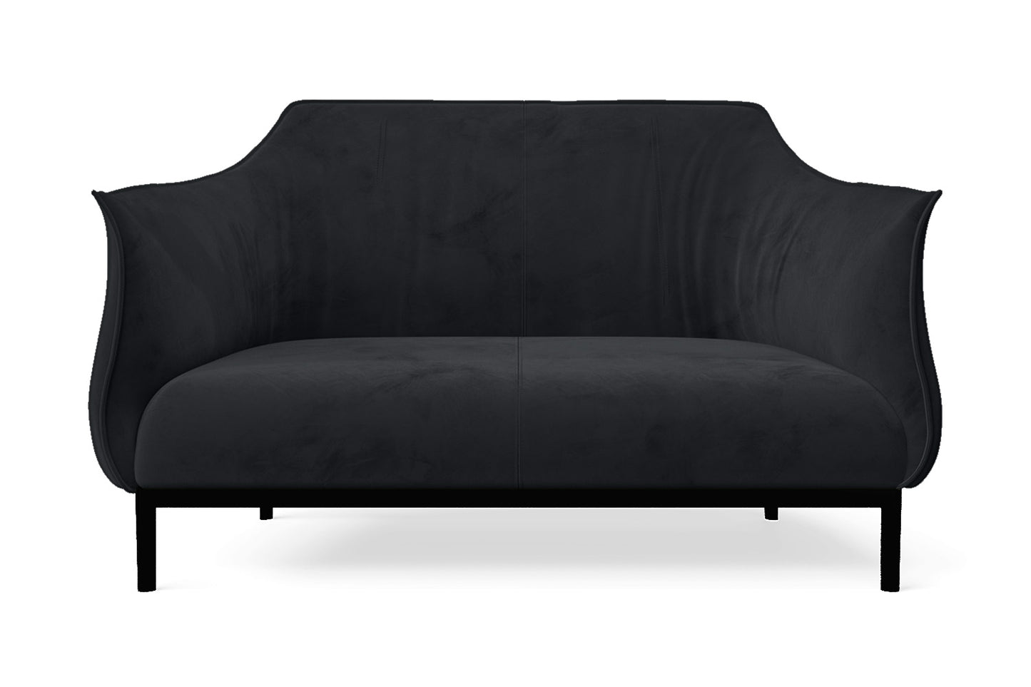 Lamezia 2 Seater Sofa Dark Grey Velvet