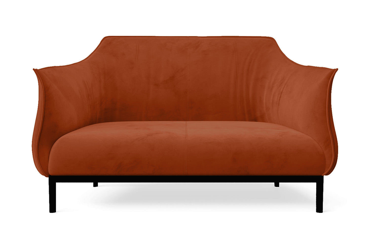 Lamezia 2 Seater Sofa Orange Velvet