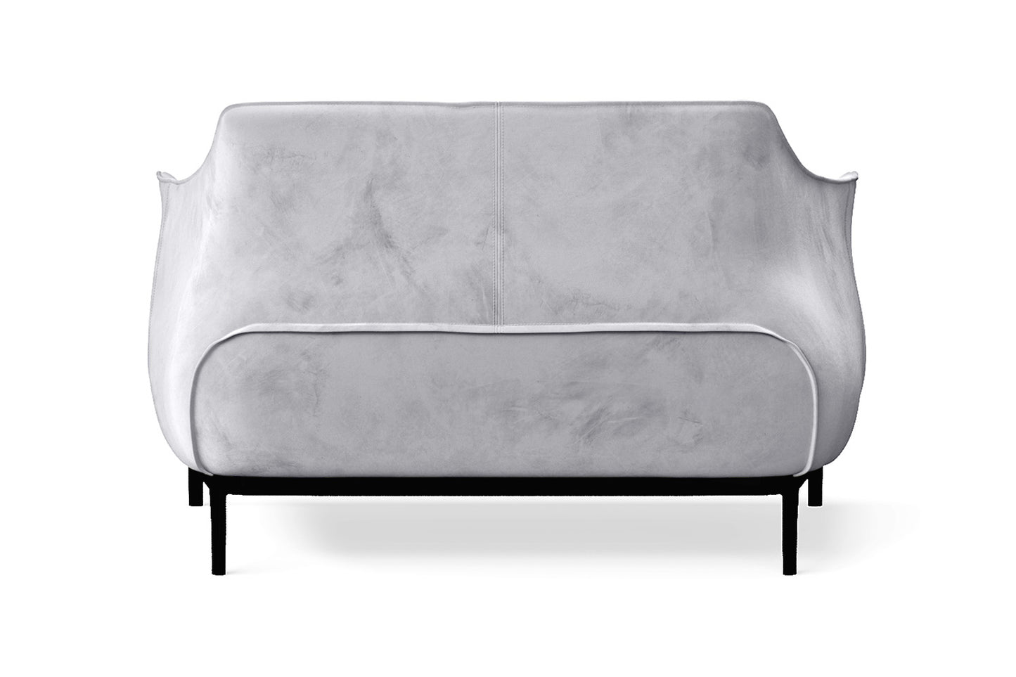 Lamezia 2 Seater Sofa Silver Velvet