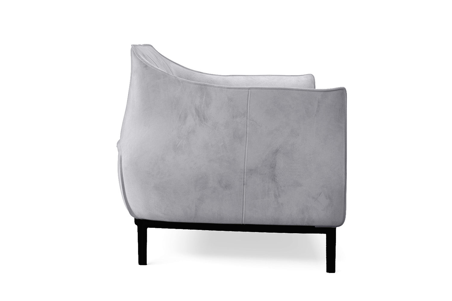 Lamezia 2 Seater Sofa Silver Velvet