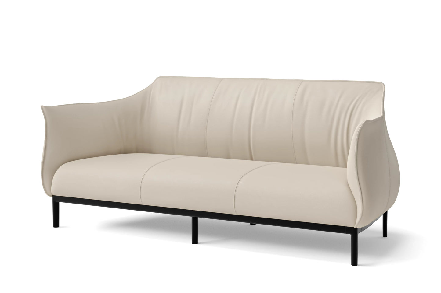 Lamezia 3 Seater Sofa Cream Leather