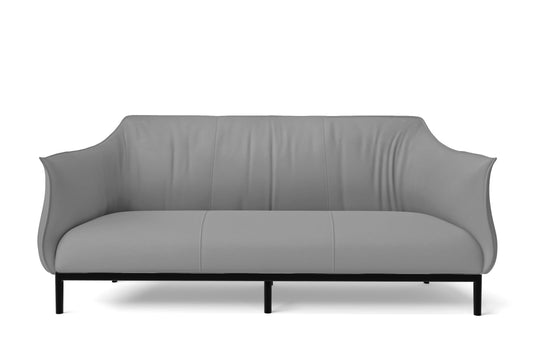 Lamezia 3 Seater Sofa Grey Leather