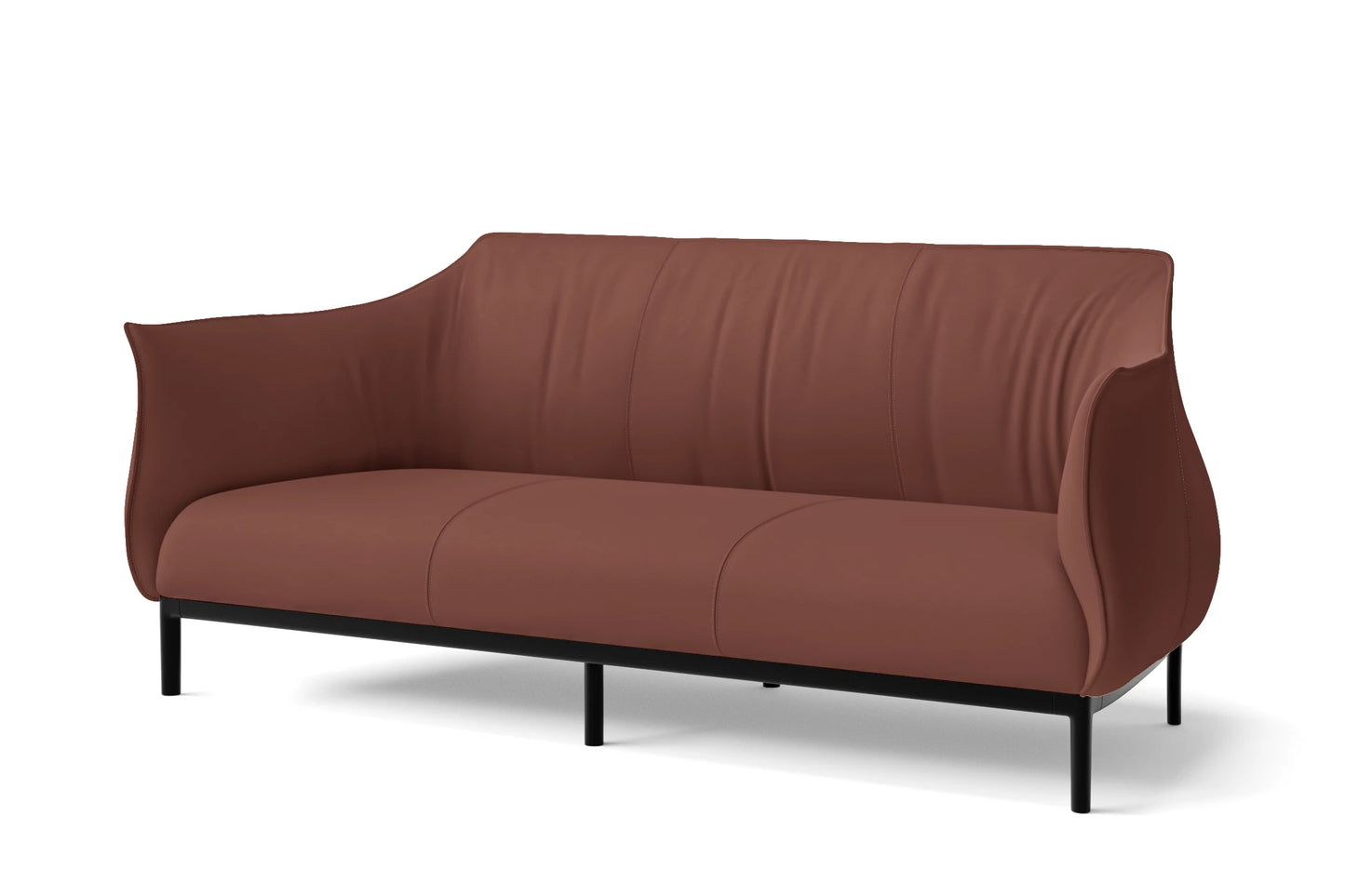 Lamezia 3 Seater Sofa Mauve Leather