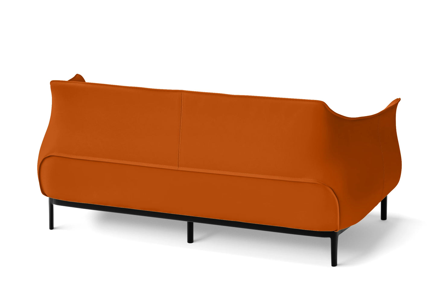 Lamezia 3 Seater Sofa Orange Leather