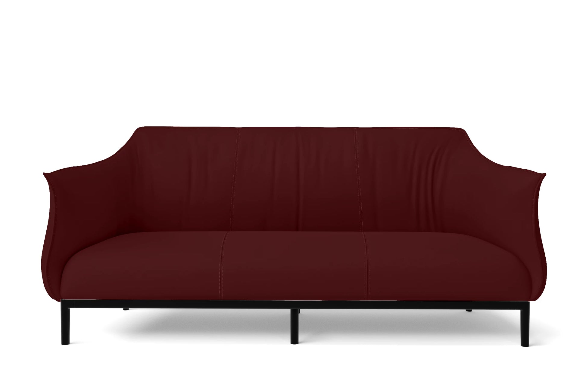 Lamezia 3 Seater Sofa Red Leather