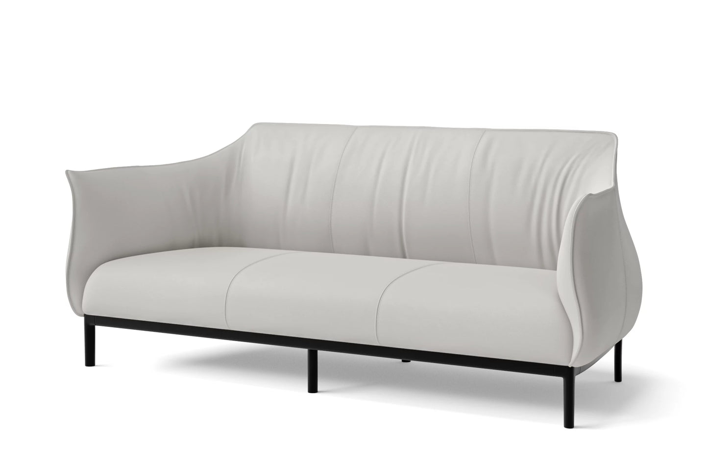 Lamezia 3 Seater Sofa White Leather