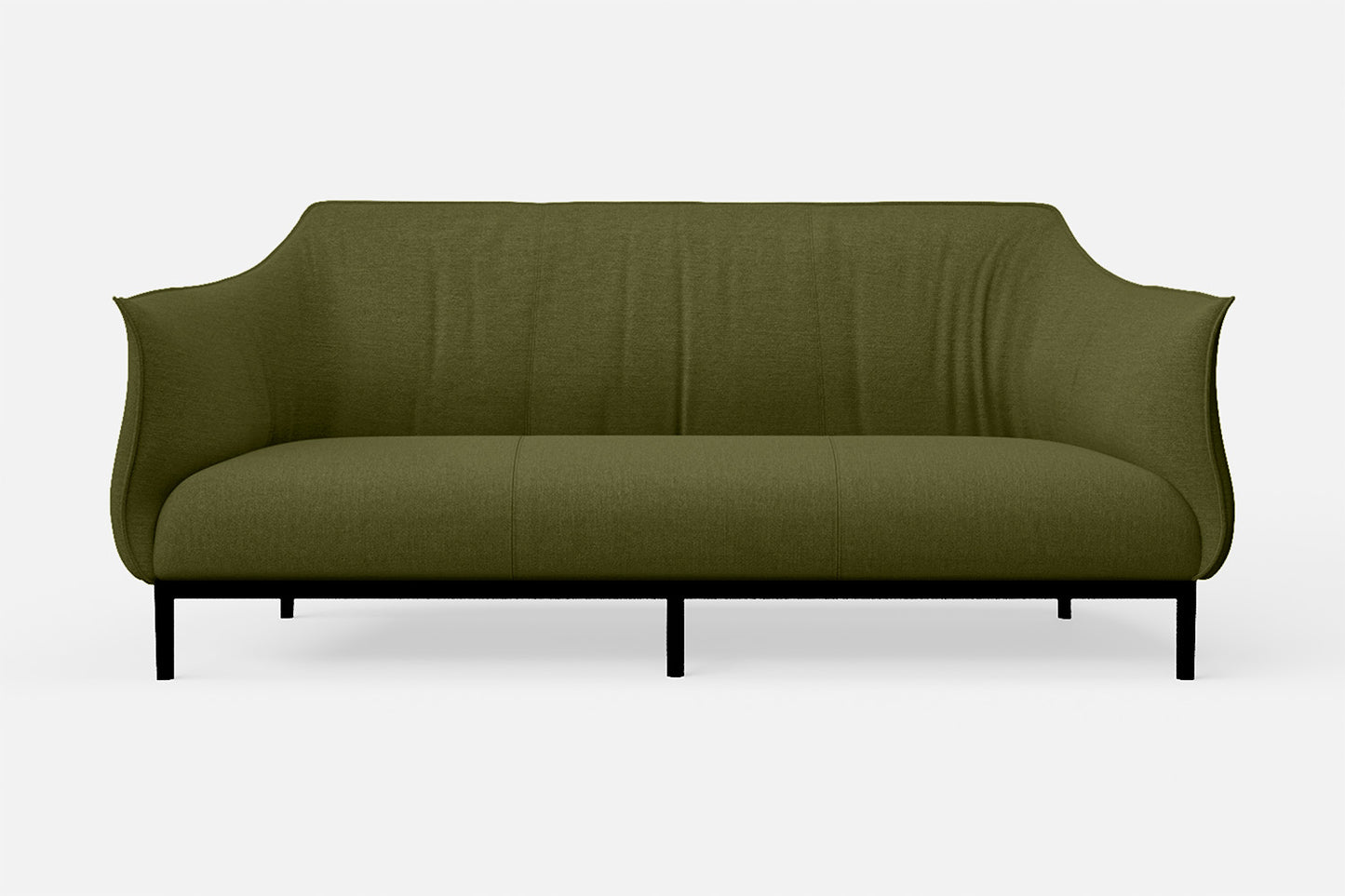 Lamezia 3 Seater Sofa Olive Linen Fabric