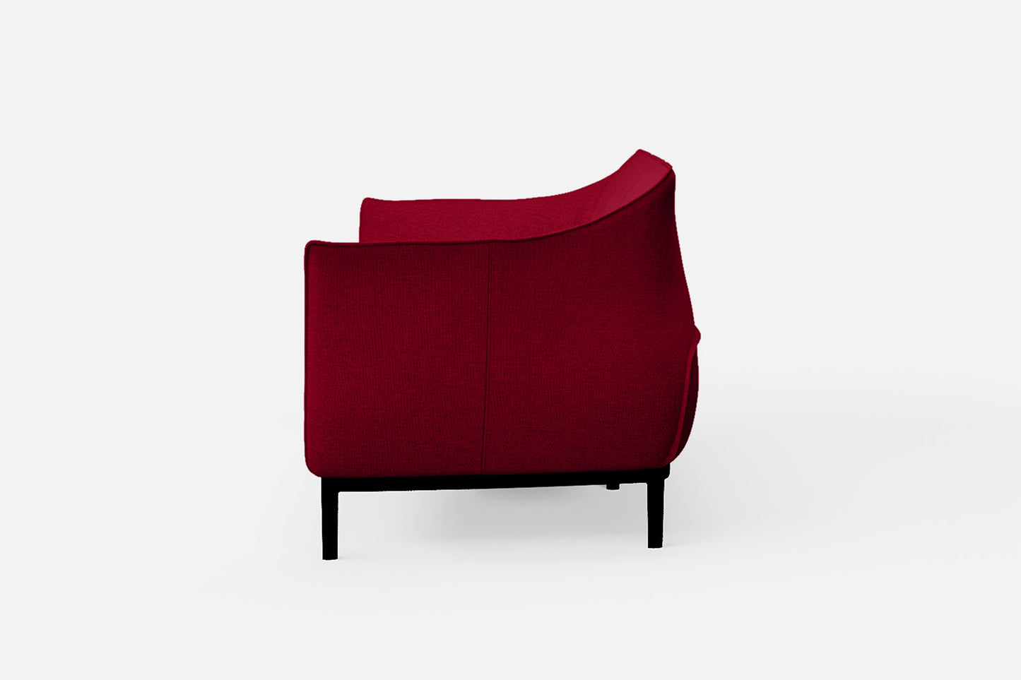 Lamezia 3 Seater Sofa Red Linen Fabric