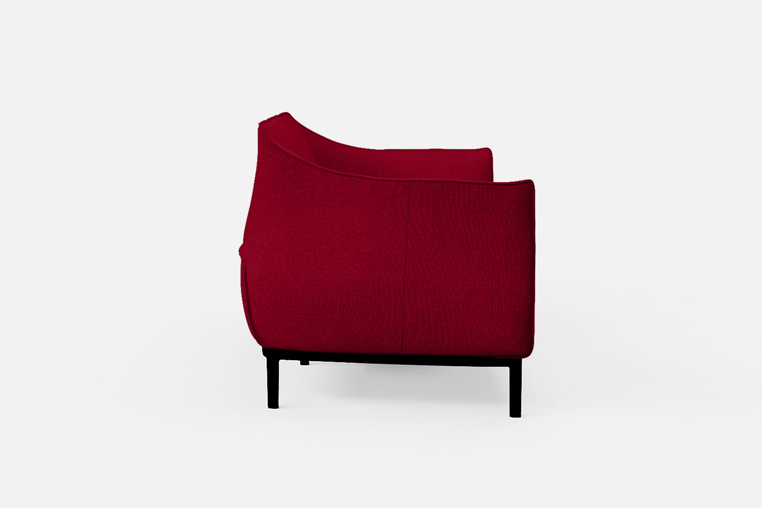 Lamezia 3 Seater Sofa Red Linen Fabric