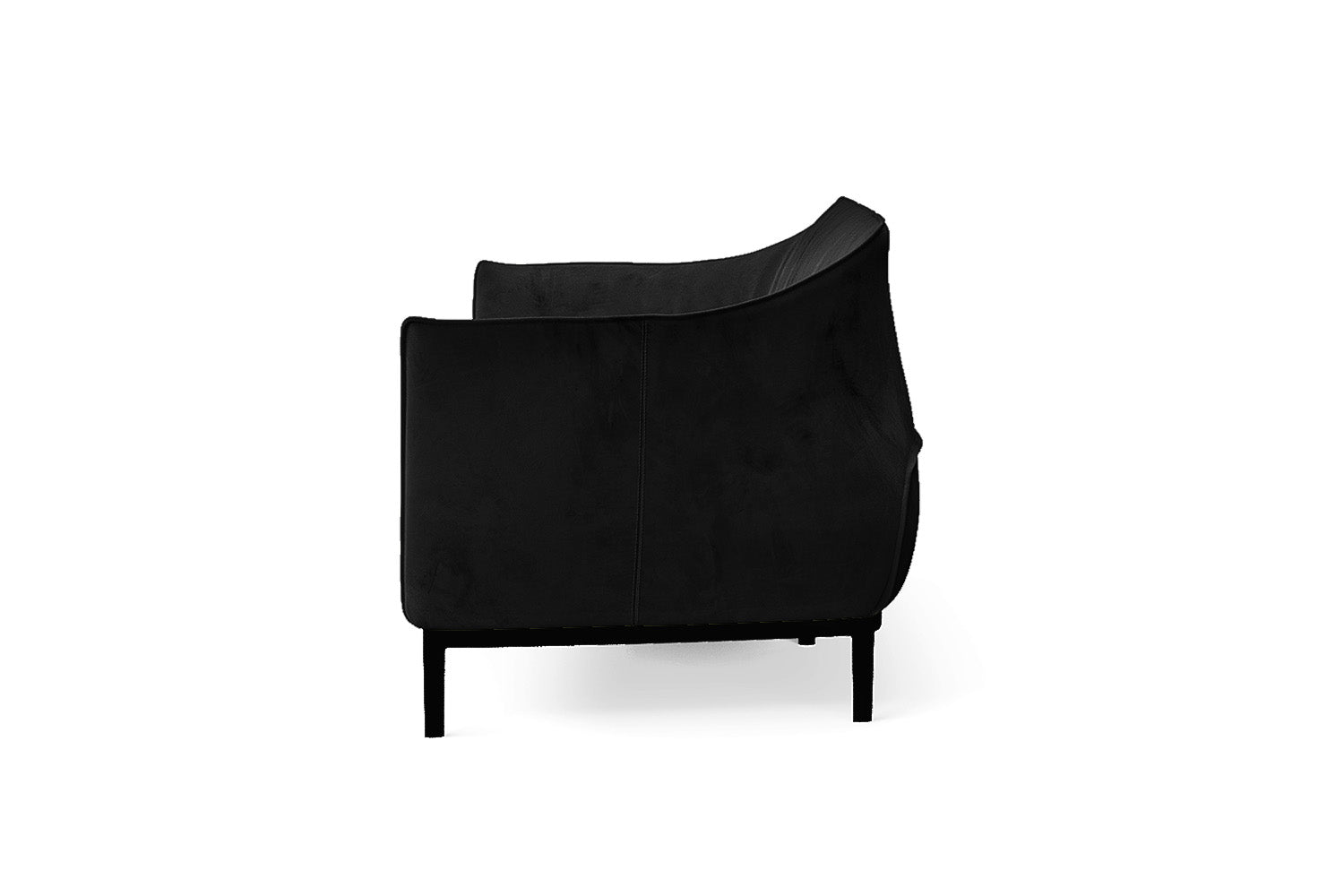 Lamezia 3 Seater Sofa Black Velvet