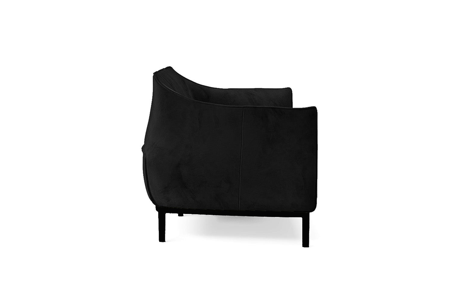 Lamezia 3 Seater Sofa Black Velvet