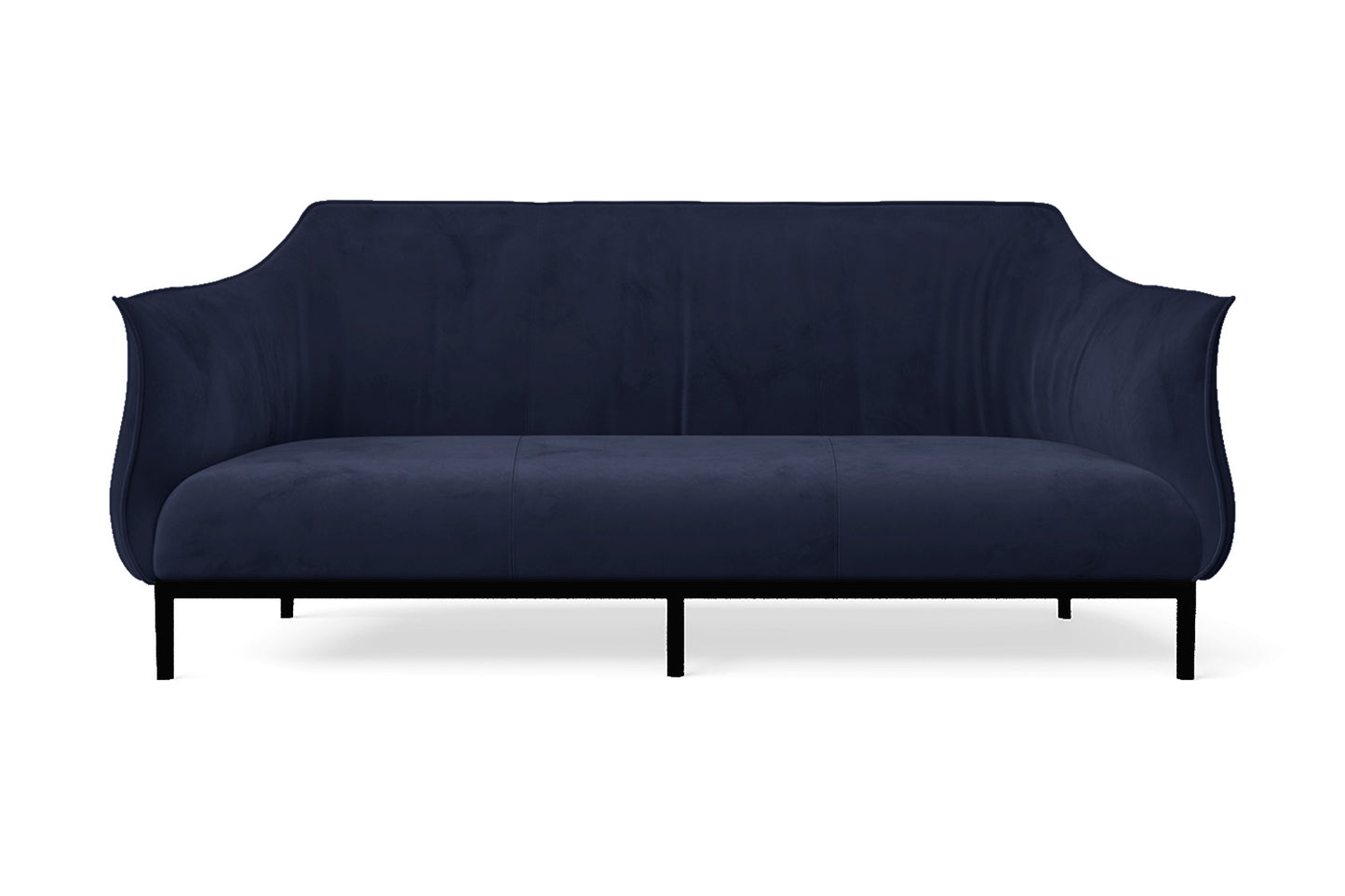 Lamezia 3 Seater Sofa Dark Blue Velvet