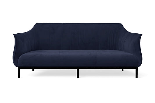 Lamezia 3 Seater Sofa Dark Blue Velvet