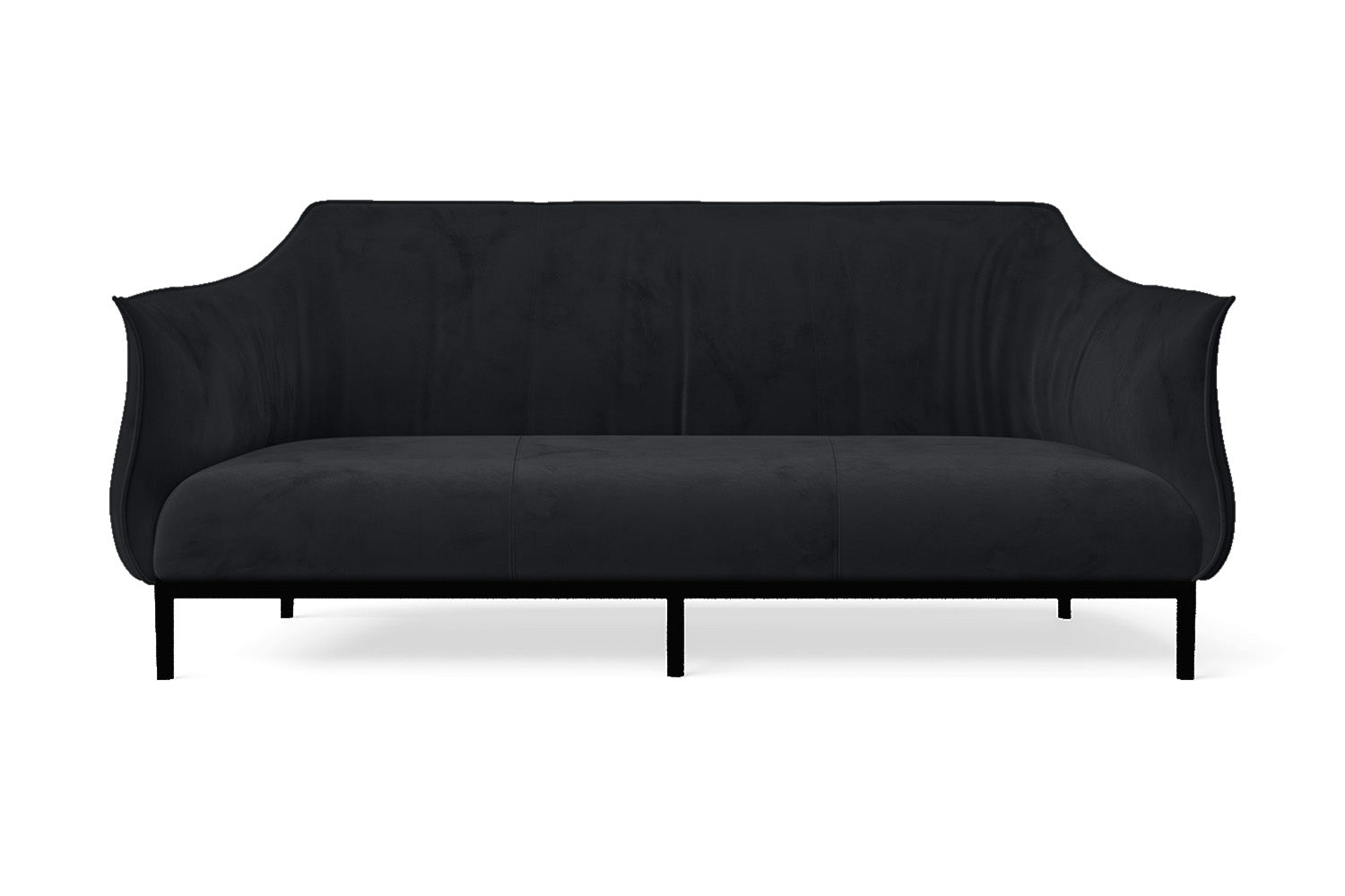 Lamezia 3 Seater Sofa Dark Grey Velvet