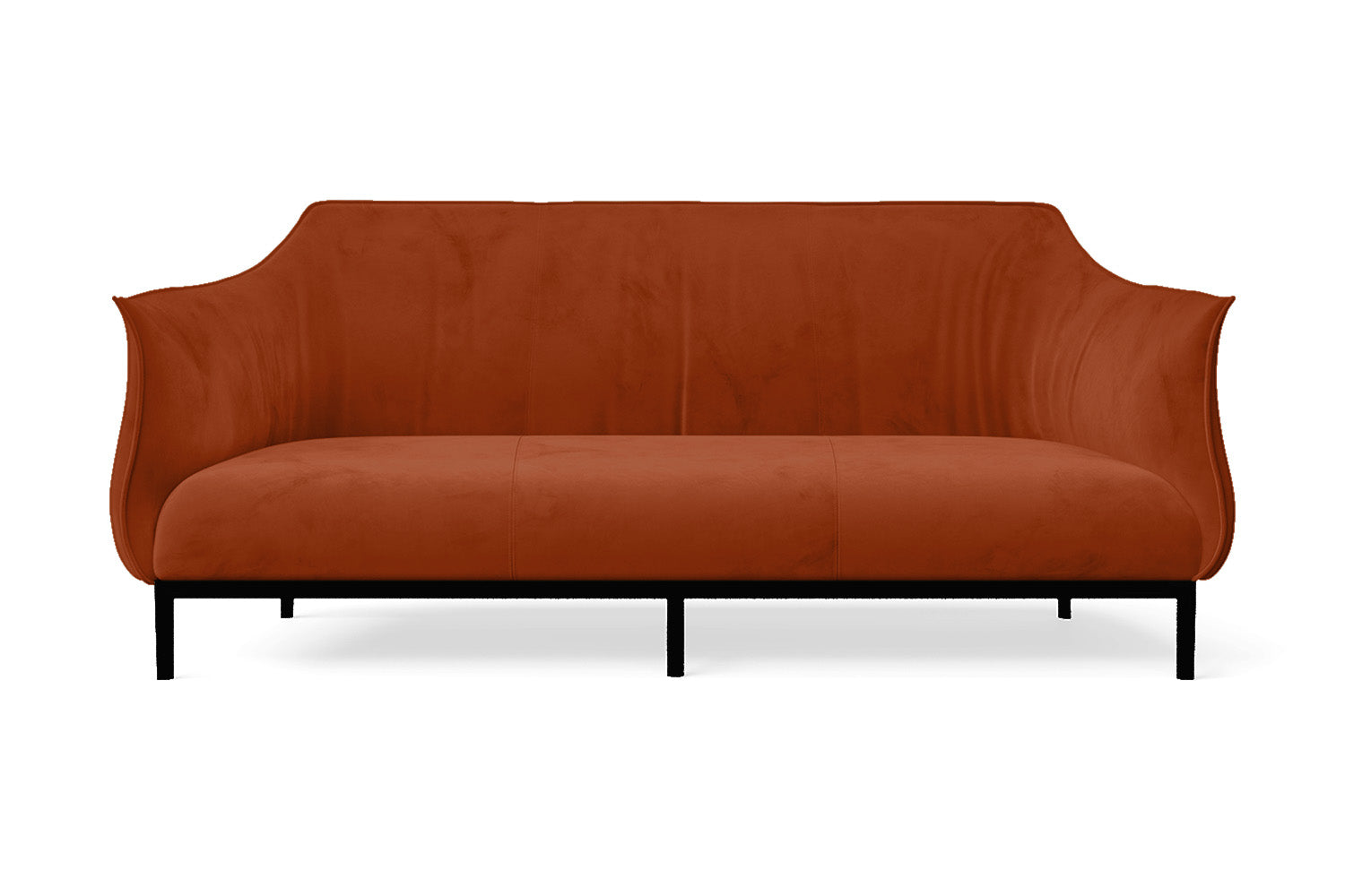 Lamezia 3 Seater Sofa Orange Velvet