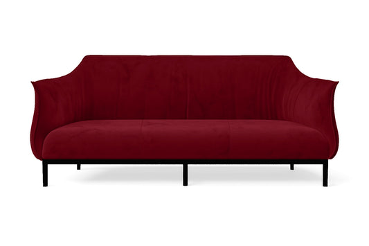 Lamezia 3 Seater Sofa Red Velvet