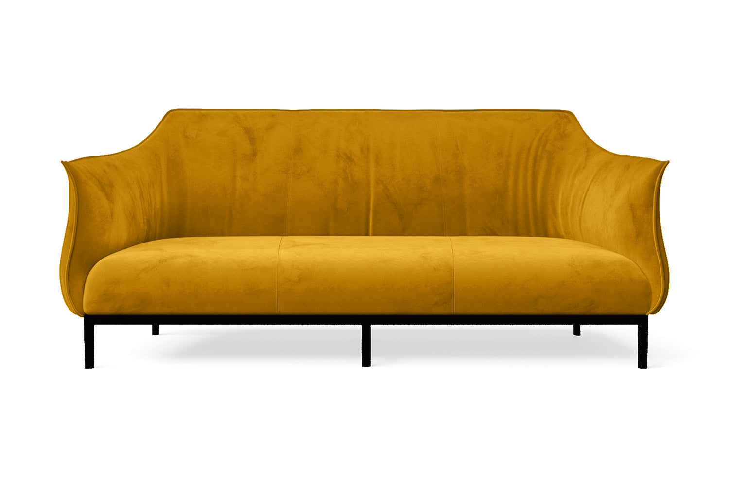 Lamezia 3 Seater Sofa Yellow Velvet