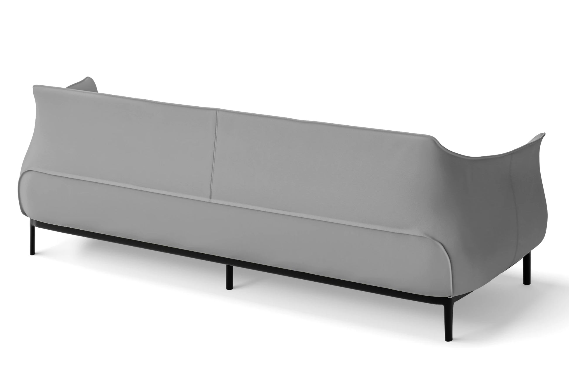 Lamezia 4 Seater Sofa Grey Leather