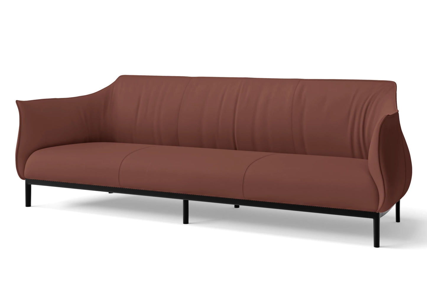 Lamezia 4 Seater Sofa Mauve Leather