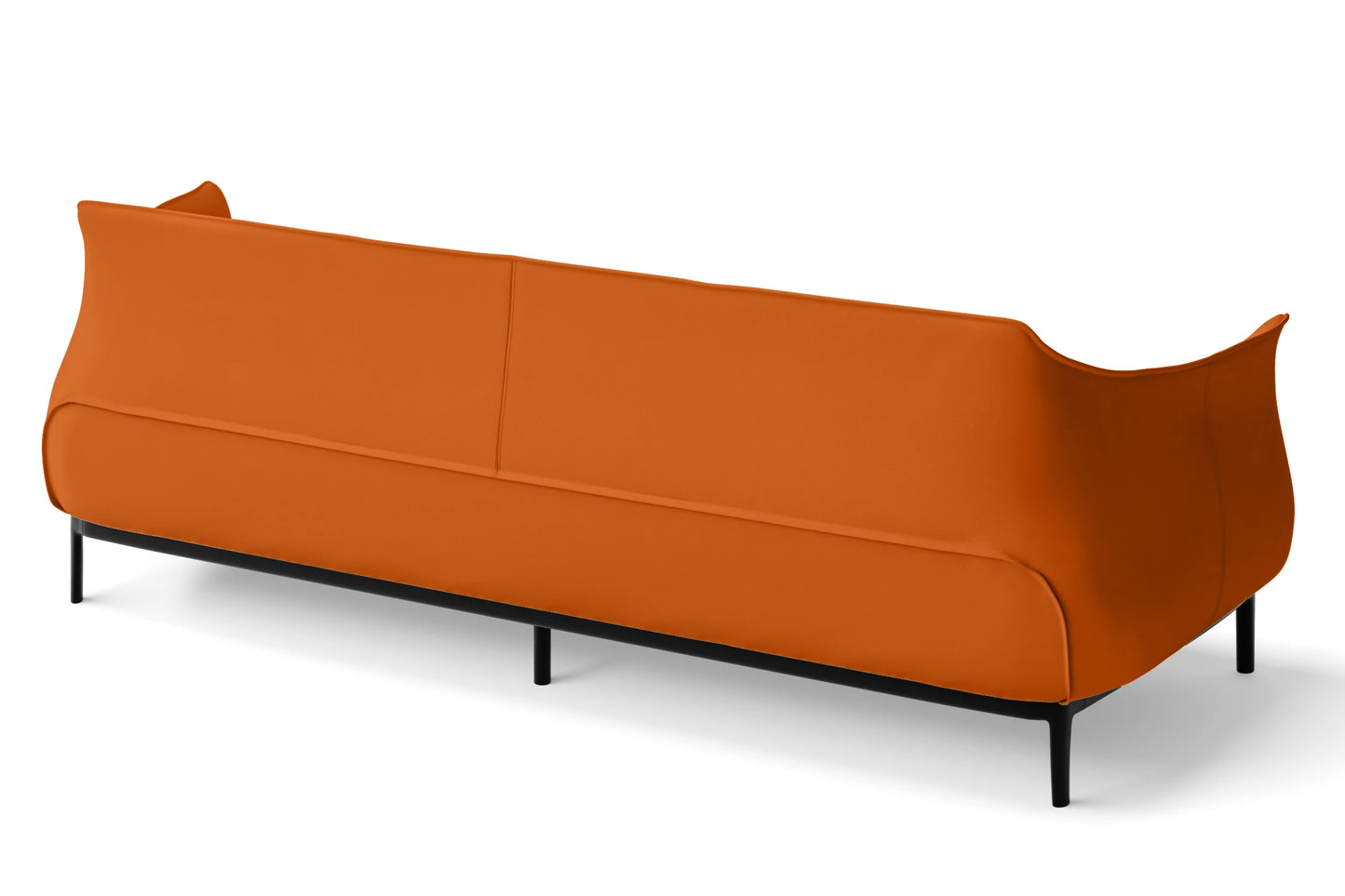 Lamezia 4 Seater Sofa Orange Leather