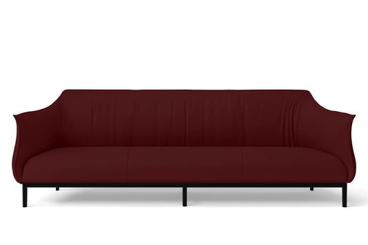 Lamezia 4 Seater Sofa Red Leather