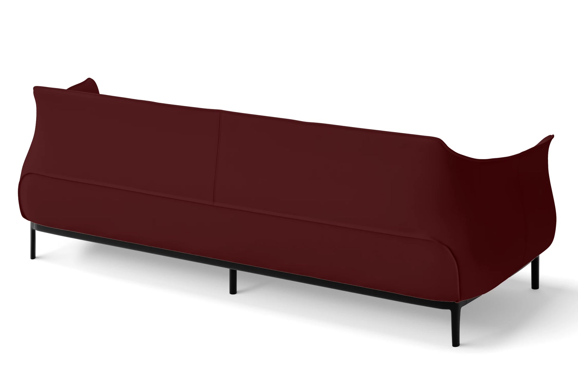 Lamezia 4 Seater Sofa Red Leather