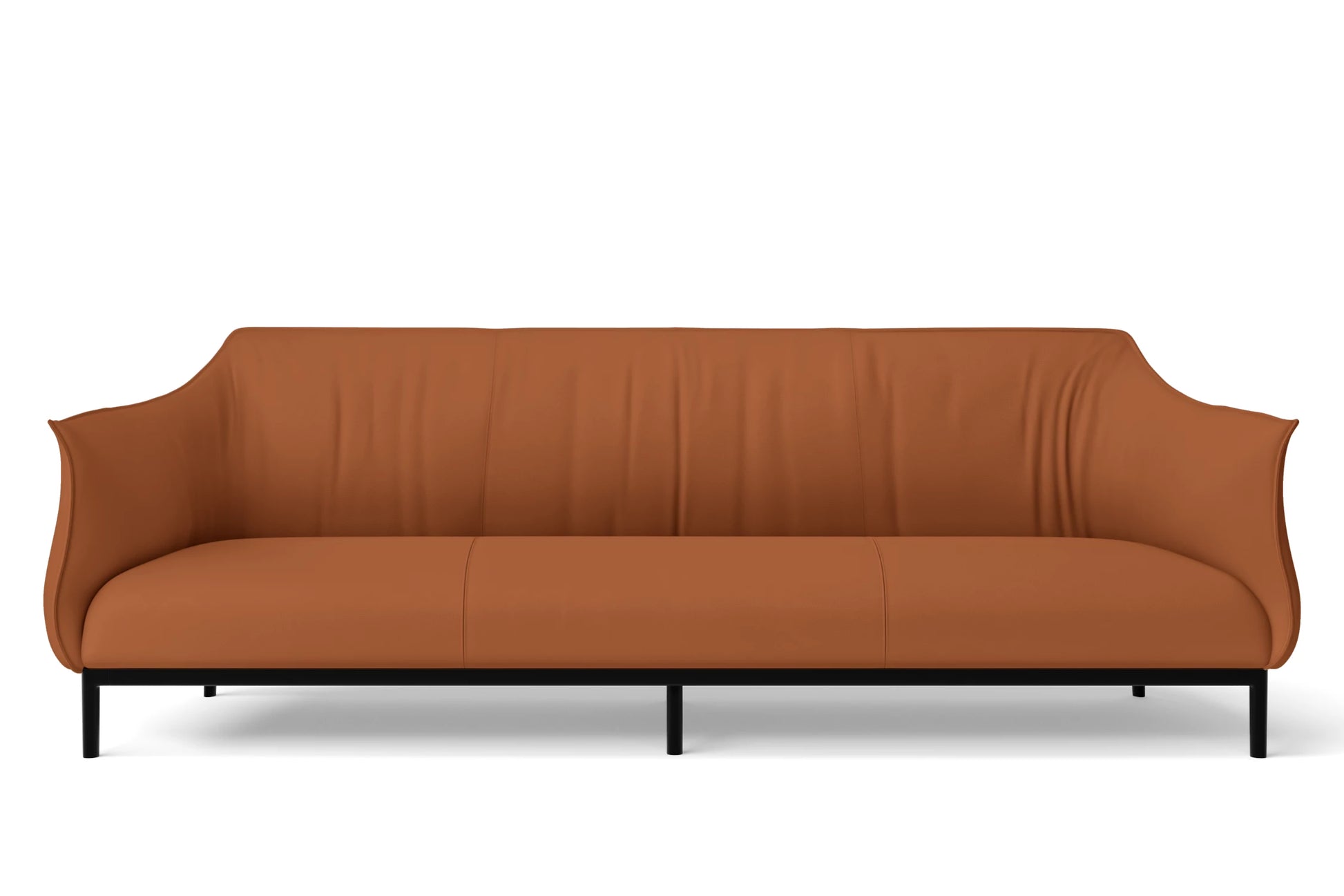 Lamezia 4 Seater Sofa Tan Brown Leather