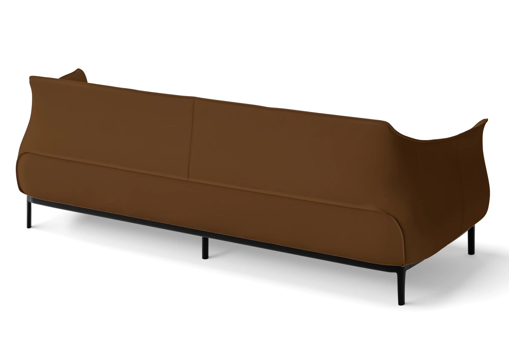 Lamezia 4 Seater Sofa Walnut Brown Leather