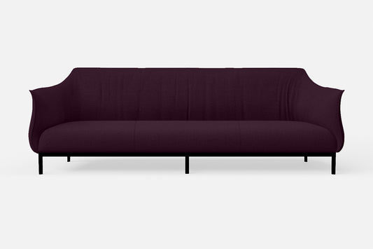 Lamezia 4 Seater Sofa Purple Linen Fabric