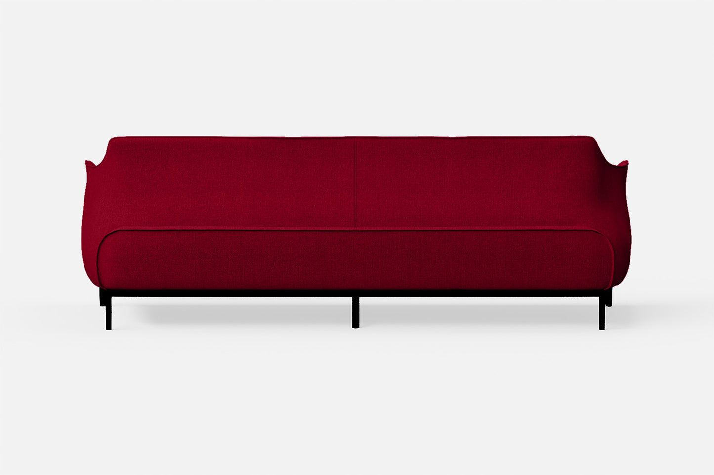 Lamezia 4 Seater Sofa Red Linen Fabric