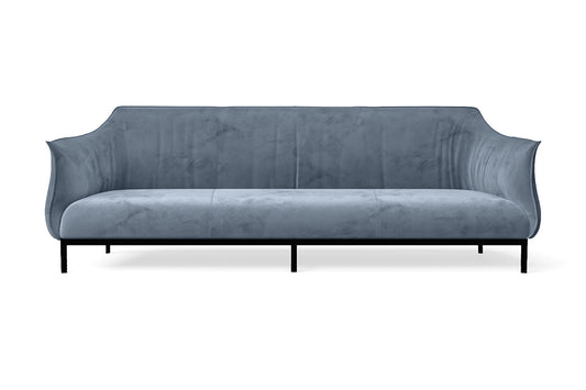 Lamezia 4 Seater Sofa Baby Blue Velvet