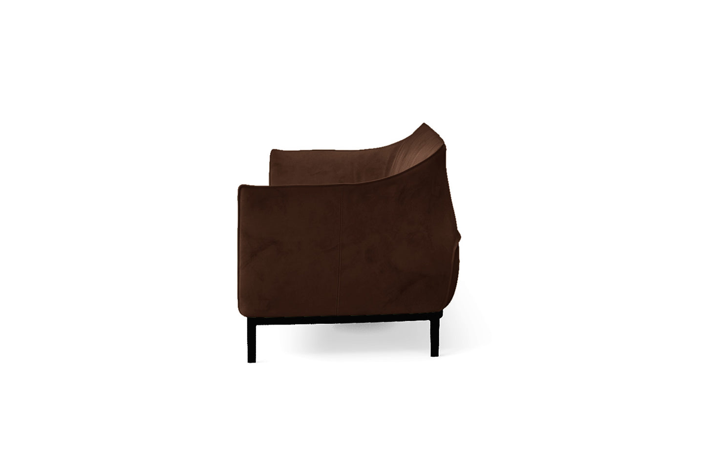 Lamezia 4 Seater Sofa Coffee Brown Velvet