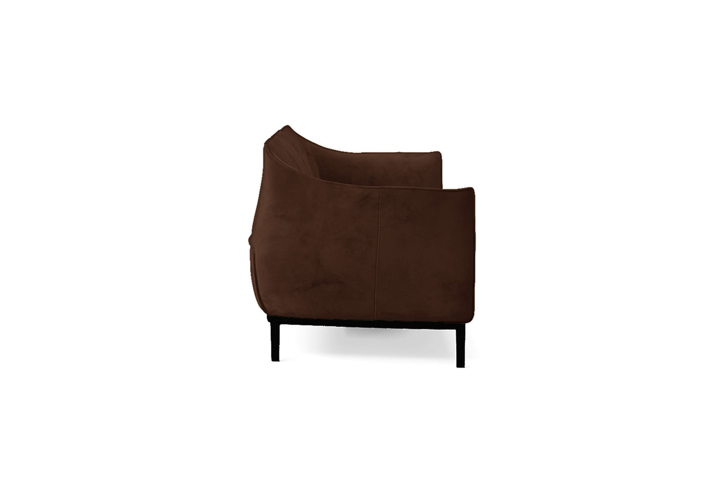 Lamezia 4 Seater Sofa Coffee Brown Velvet