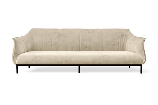 Lamezia 4 Seater Sofa Cream Velvet